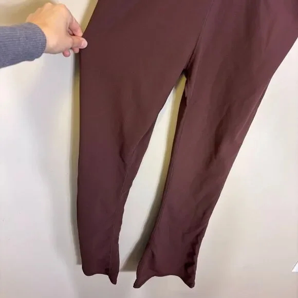 Wilo Brown Ribbed Wide Leg Athletic Jumpsuit Medium - Picture 5 of 9